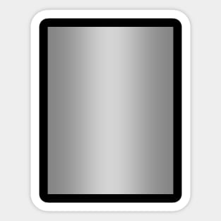 Gray to White Vertical Bilinear Gradient Sticker